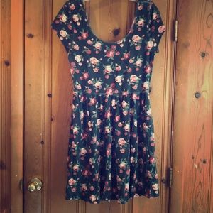 Rose skater dress